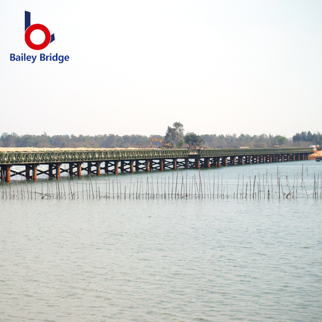Bailey bridge with professional erection guidance