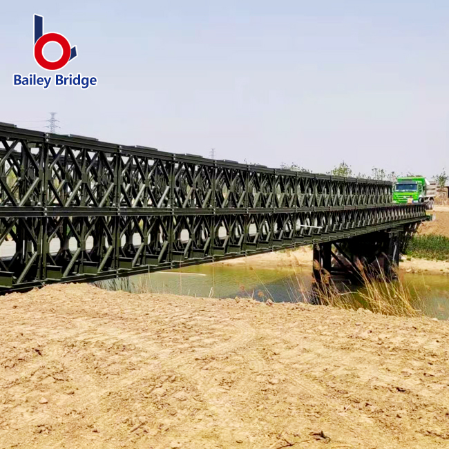 double-storey steel bailey bridge